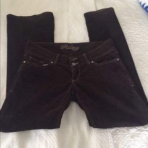 DELIA’s Brown corduroy double button pants